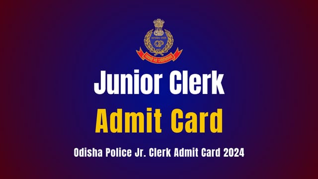 Odisha police junior clerk